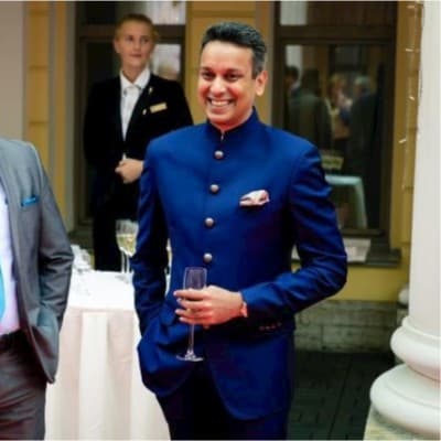 Abhilash Kalathil Ramesh at an international hospitality event.