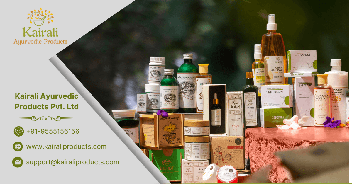 Kairali WHO-GMP-certified Ayurvedic pharmaceutical and personal care products.